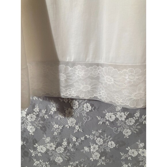 Vintage 60s Slip 1960s White Nylon Lace Bridal Pinup Vanity Fair Size Medium S/M - Picture 6 of 7